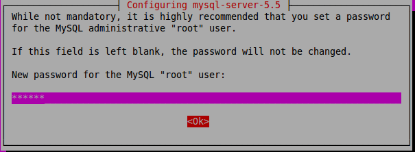 Enter root password