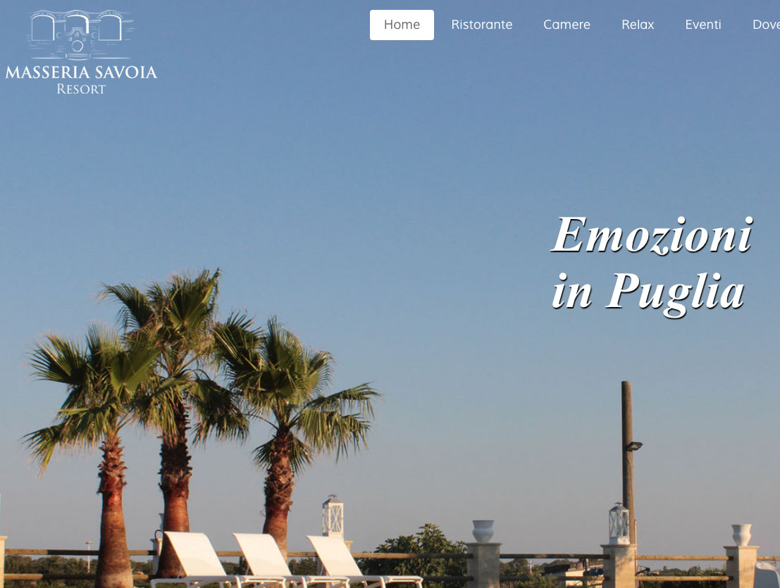 Sito Web Masseria Savoia
